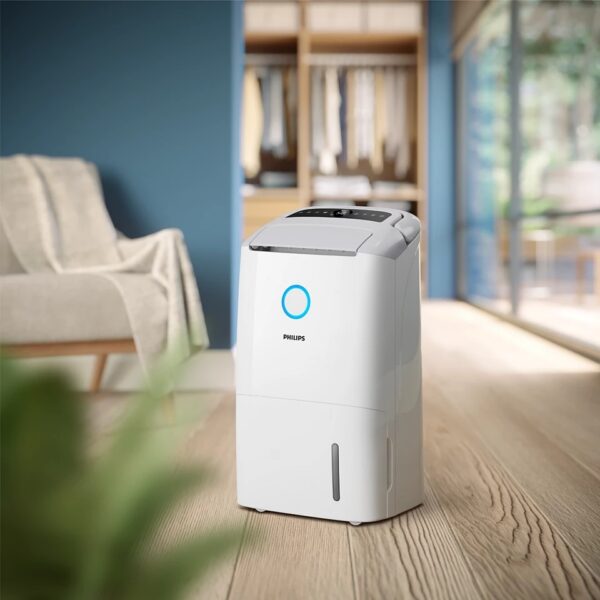 Philips 2in1 Dehumidifier and Purifier | DE5305/11 5000 Series | Power 245 W | Suitable for rooms up to 137 m³ | Water tank capacity 4 L | White - Image 3