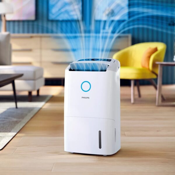 Philips 2in1 Dehumidifier and Purifier | DE5305/11 5000 Series | Power 245 W | Suitable for rooms up to 137 m³ | Water tank capacity 4 L | White - Image 6