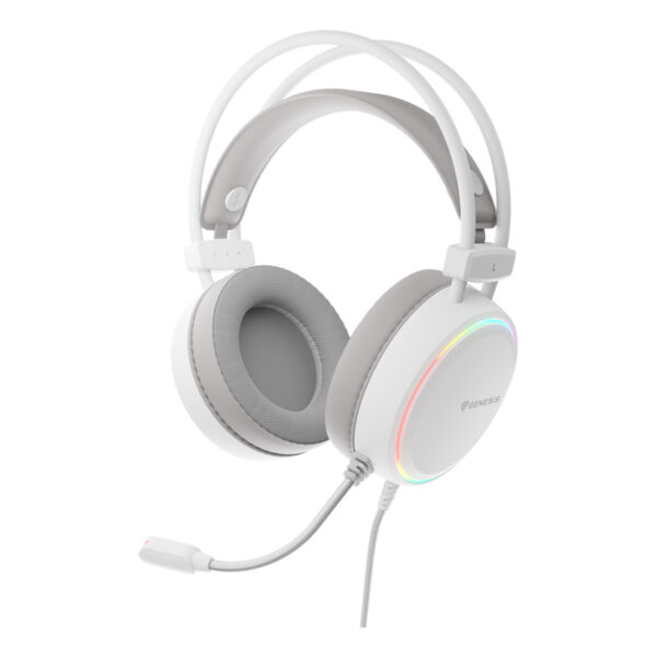 Genesis RGB Gaming Headset | Neon 613 G2 | Wired | Over-ear | Microphone | White