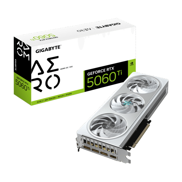 Gigabyte GeForce RTX 5060 Ti AERO OC 16G | NVIDIA | 16 GB | GeForce RTX 5060 Ti | GDDR7 | HDMI ports quantity 1 | PCI-E 5.0