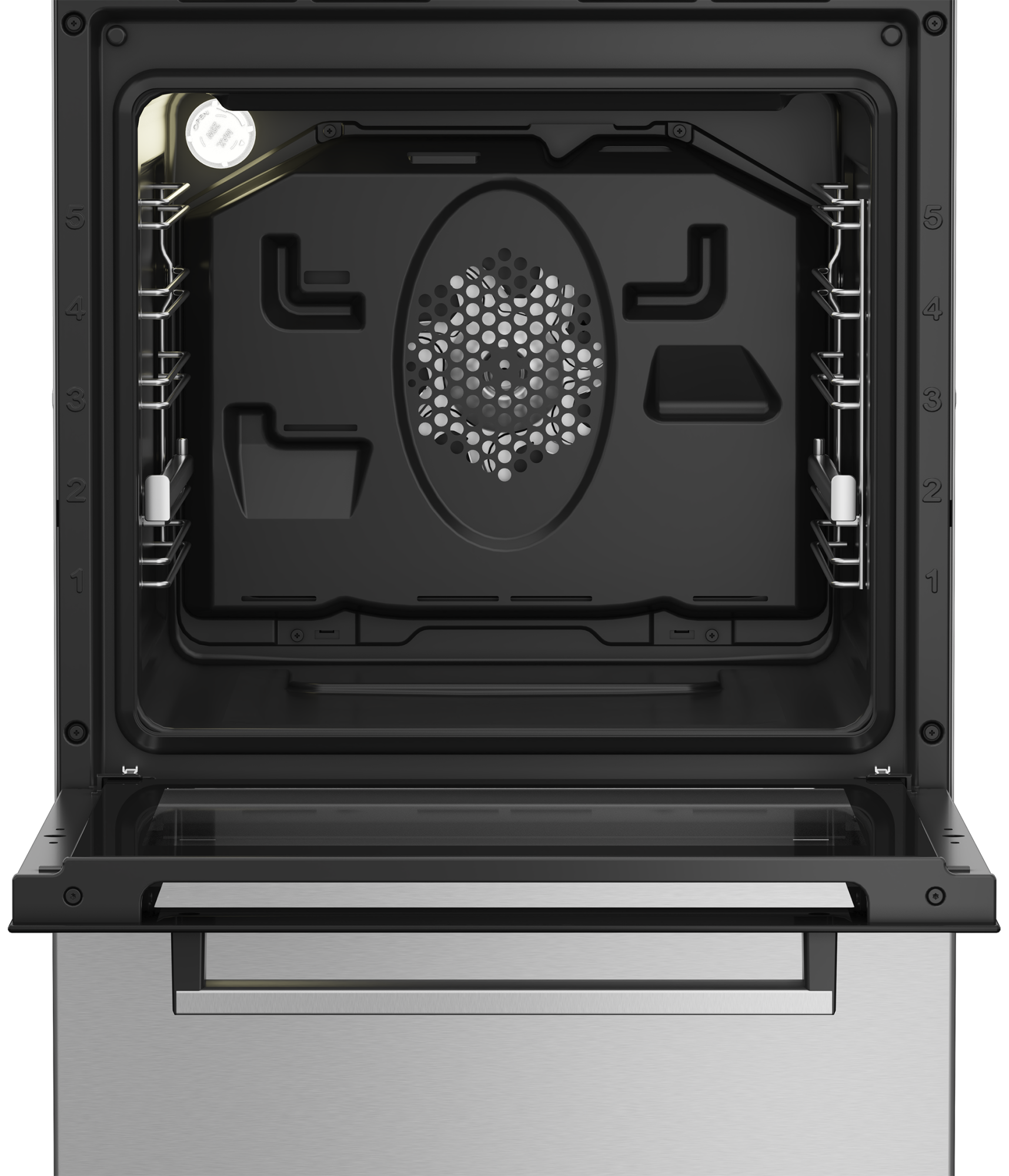 BEKO Cooker | FSM52321DXDT | Hob type Gas | Oven type Electric | Stainless Steel | Width 50 cm | Grilling | Depth 60 cm | 60 L - Image 3