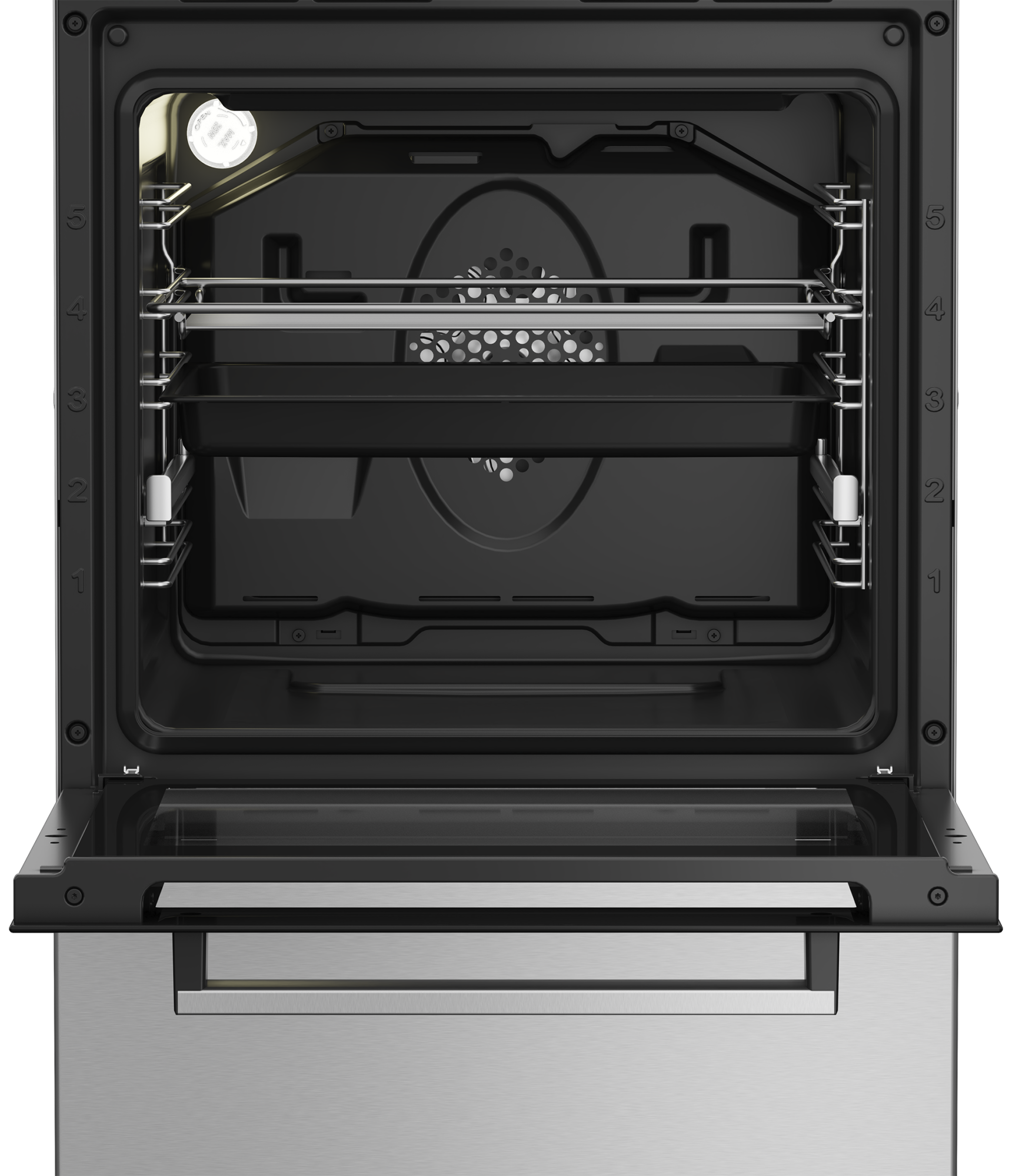 BEKO Cooker | FSM52321DXDT | Hob type Gas | Oven type Electric | Stainless Steel | Width 50 cm | Grilling | Depth 60 cm | 60 L - Image 4