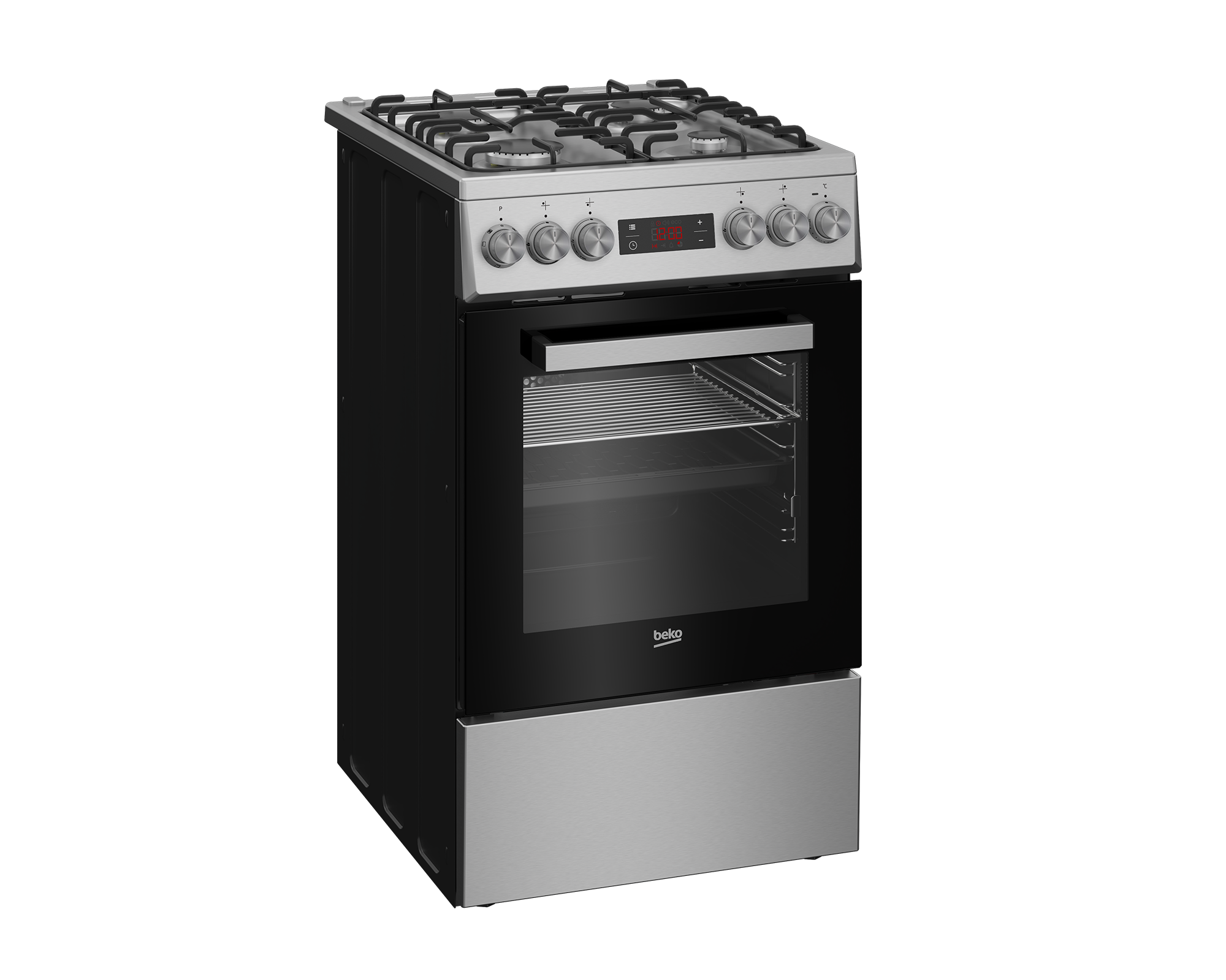 BEKO Cooker | FSM52321DXDT | Hob type Gas | Oven type Electric | Stainless Steel | Width 50 cm | Grilling | Depth 60 cm | 60 L - Image 6