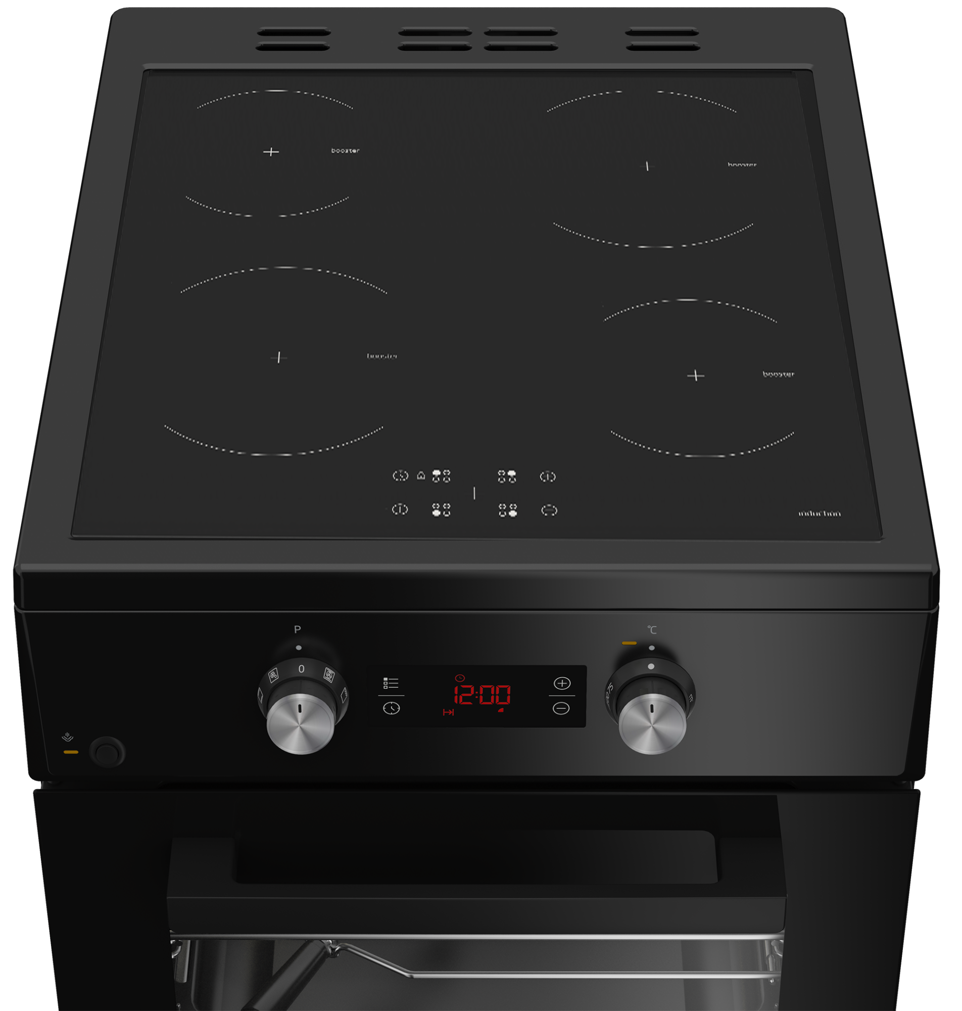BEKO Cooker | FSM59305BDT | Hob type Induction | Oven type Electric | Black | Width 50 cm | Grilling | Depth 60 cm | 60 L - Image 4