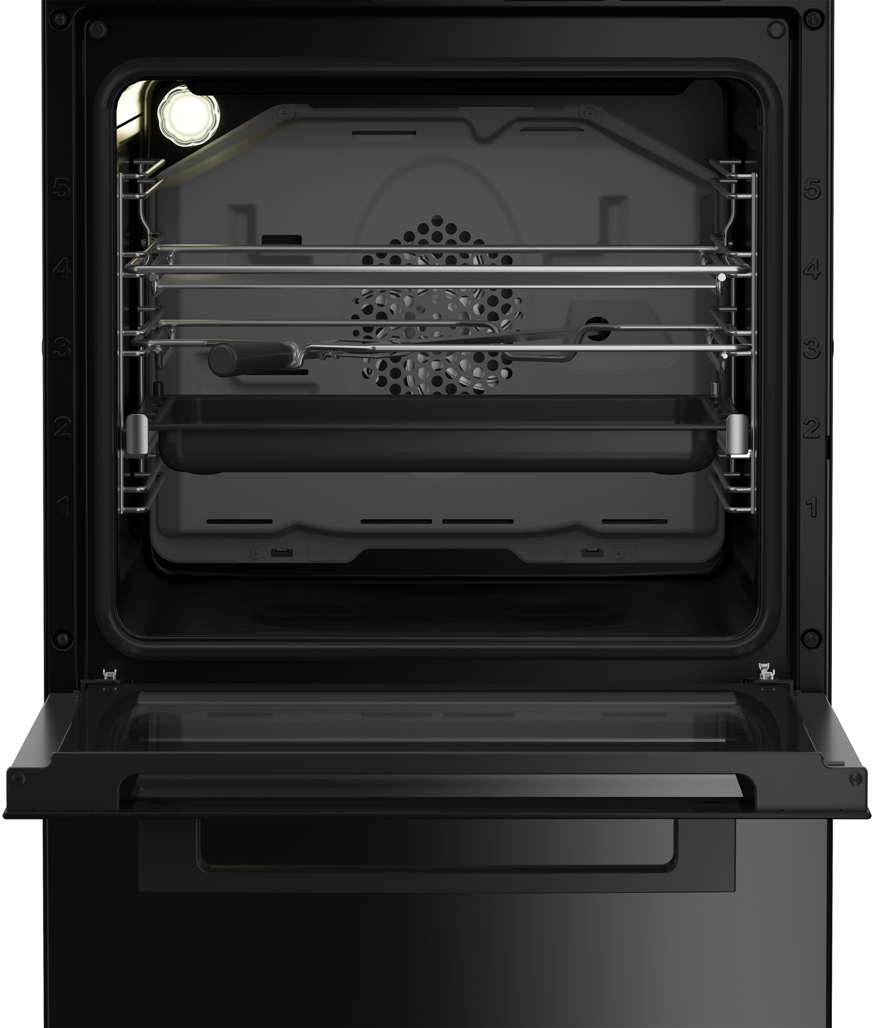 BEKO Cooker | FSM59305BDT | Hob type Induction | Oven type Electric | Black | Width 50 cm | Grilling | Depth 60 cm | 60 L - Image 5