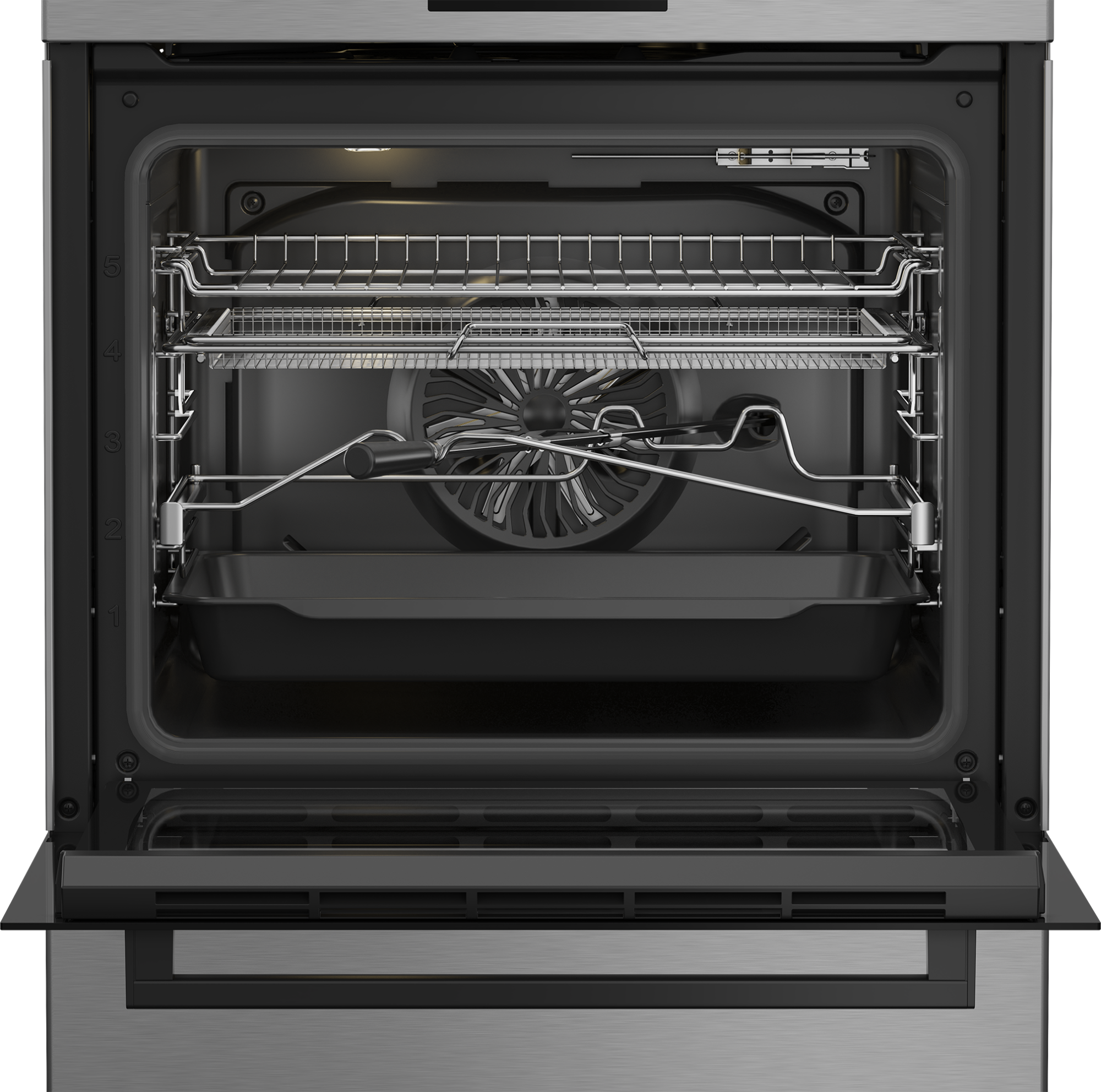 BEKO Cooker | FBMA61330GXDT | Hob type Gas | Oven type Electric | Stainless Steel | Width 60 cm | Grilling | LED | Depth 60 cm | 72 L - Image 4