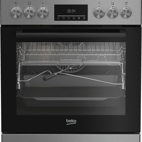 BEKO Cooker | FBMA61330GXDT | Hob type Gas | Oven type Electric | Stainless Steel | Width 60 cm | Grilling | LED | Depth 60 cm | 72 L