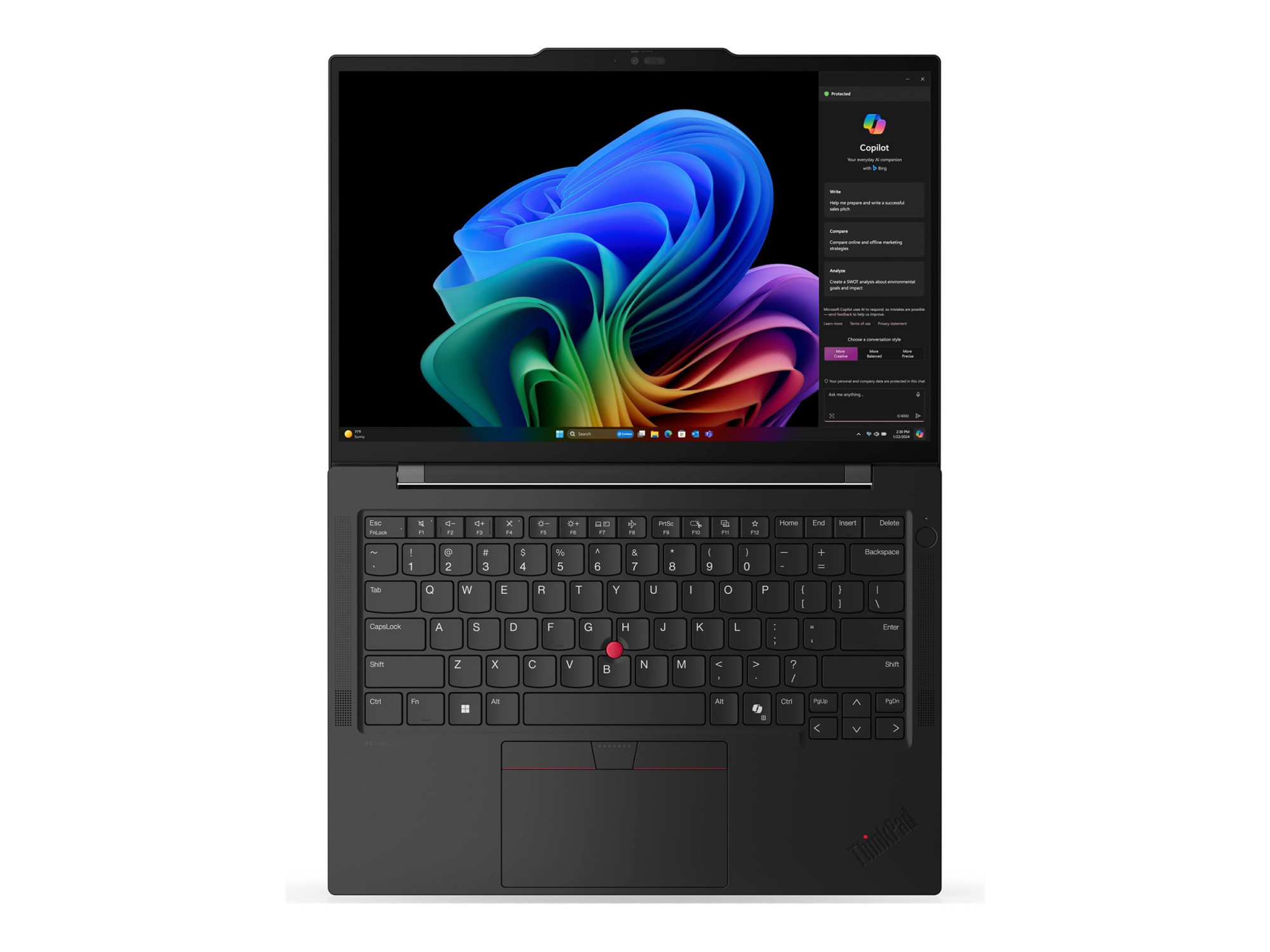 Lenovo ThinkPad T14s | Black | 14 " | IPS | WUXGA | 1920 x 1200 pixels | Anti-glare | Snapdragon X Elite | X1E-78-100 | 32 GB | Soldered LPDDR5x | Solid-state drive capacity 1000 GB | Qualcomm Adreno GPU | Windows 11 Pro | 802.11be | Bluetooth version 5.3 | Keyboard language English | Keyboard backlit | Warranty 36 month(s) | Battery warranty 12 month(s) - Image 16