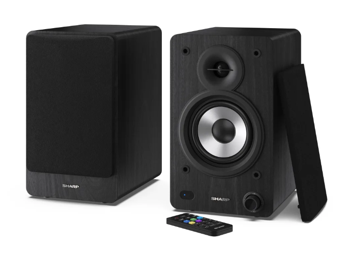 Sharp CP-SS30 Bookshelf Speakers, Black | Sharp | Speakers | CP-SS30(BK) Bookshelf | 60 W | Bluetooth | Black | Wireless connection