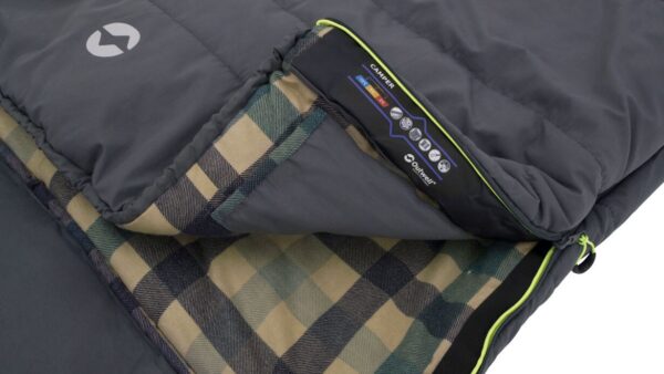 Outwell | Sleeping Bag | 235 x 90 cm | -15/5 °C | Right zipper - Image 6