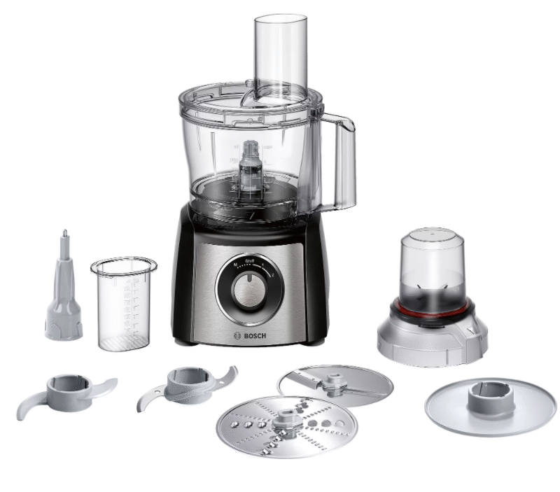 Bosch | Food Processor | MCM3401M | 800 W | Number of speeds 2 | Bowl capacity 2.3 L | Blender | Meat mincer | Black/Stainless steel