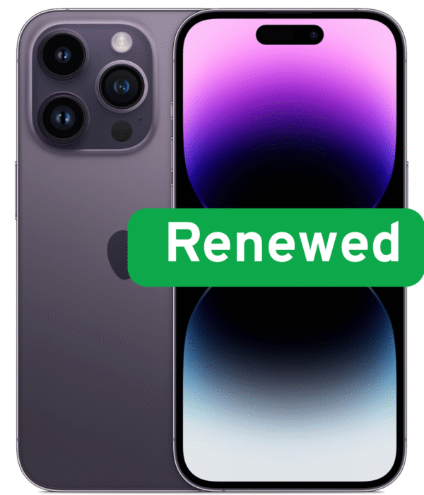 Apple | RENEW | Grade C | iPhone 14 Pro | Purple | 6.1 " | Super Retina XDR OLED | 2556 x 1179 pixels | A16 Bionic | 6 GB | 128 GB | Dual SIM | 5G | 48+12+12 MP | iOS | 18