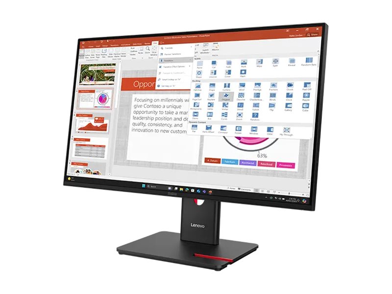 Lenovo | T27-40 | 27 " | IPS | 16:9 | 120 Hz | 6 ms | 1920 x 1080 pixels | 300 cd/m² | HDMI ports quantity 1 | Black | Warranty 36 month(s) - Image 4