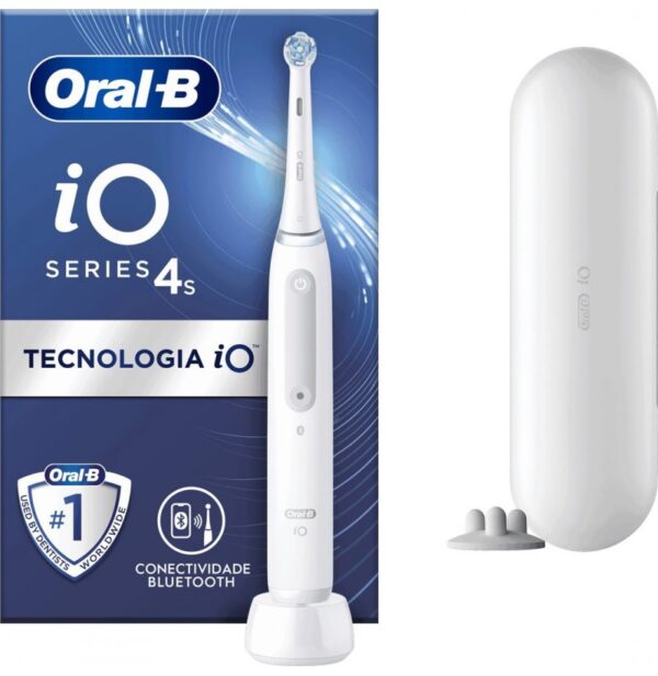 Oral-B | Electric Toothbrush | iO4s | Rechargeable | For adults | Number of brush heads included 1 | Number of teeth brushing modes 4 | White - Image 3