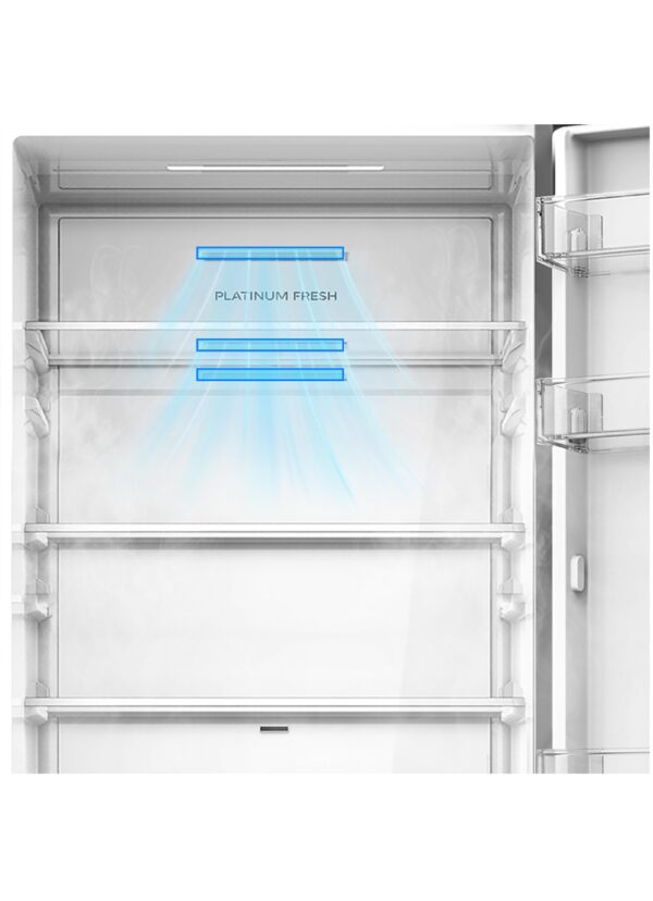 Midea Refrigerator | MDRB548MME46 | Energy efficiency class E | Free standing | Combi | Height 186 cm | No Frost system | Fridge net capacity 271 L | Freezer net capacity 130 L | 35 dB | Grey - Image 5