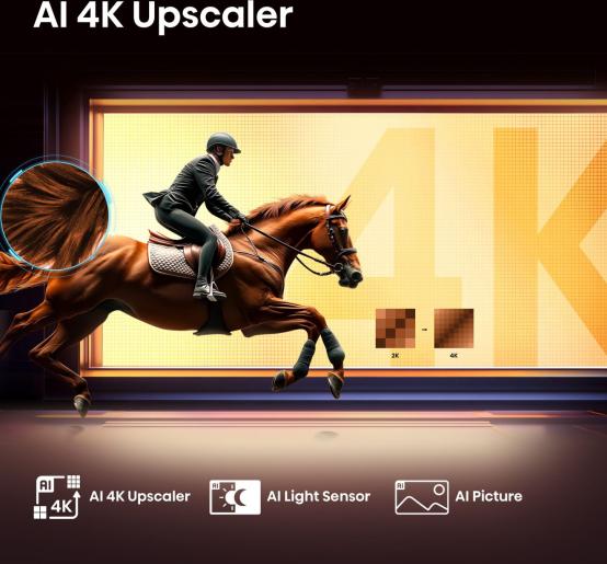 Hisense UHD QLED Smart TV | 65E7Q | 65" | Smart TV | VIDAA OS | UHD | Black - Image 9