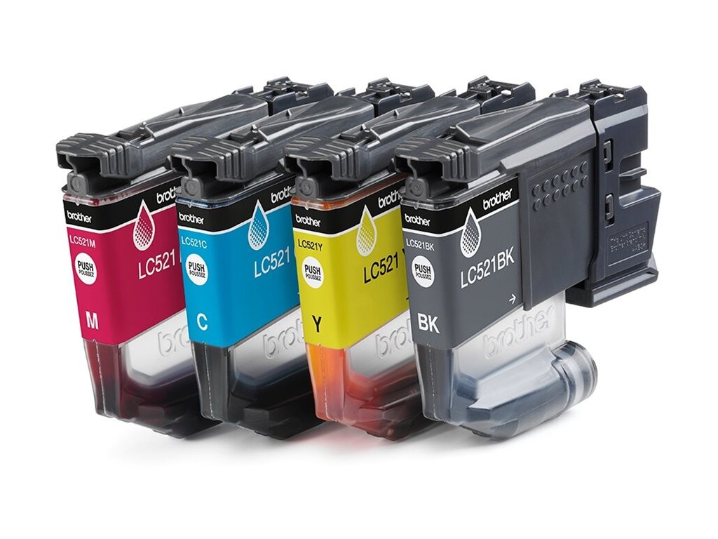 Brother LC521VAL | Ink Cartridge | Black, Cyan, Magenta,Yellow - Image 2