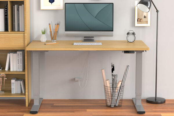Digitus Floor stand | DA-90435  Electrical Table Frame | Height adjustment | Maximum weight (capacity) 100 kg | Grey - Image 3