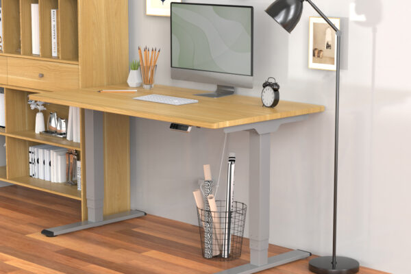 Digitus Floor stand | DA-90435  Electrical Table Frame | Height adjustment | Maximum weight (capacity) 100 kg | Grey - Image 4