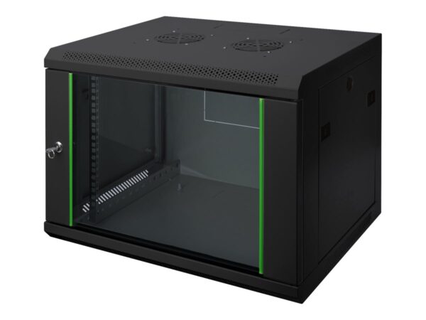 Digitus Wall Mounting Cabinet | DN-19 12-U-EC-SW | Black - Image 2
