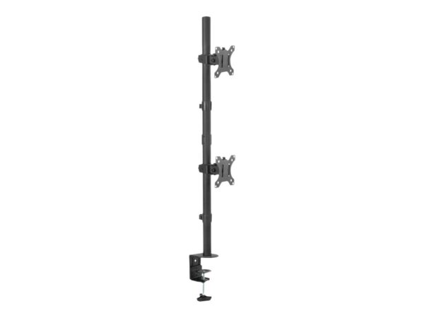 Digitus Desk Mount | DA-90438 | Adjustable Height, Rotate, Tilt, Swivel | 17-32 " | Maximum weight (capacity) 2x8 kg | Black - Image 2