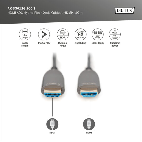 Digitus Connection Cable | HDMI to HDMI | 10 m - Image 6
