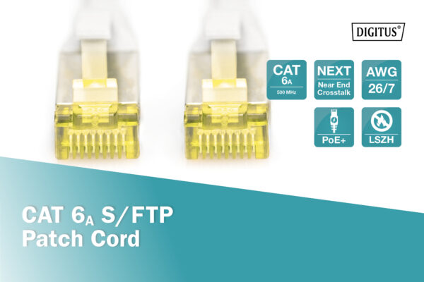 Digitus CAT 6A S/FTP | Patch cord | Length 20 m | Grey - Image 5