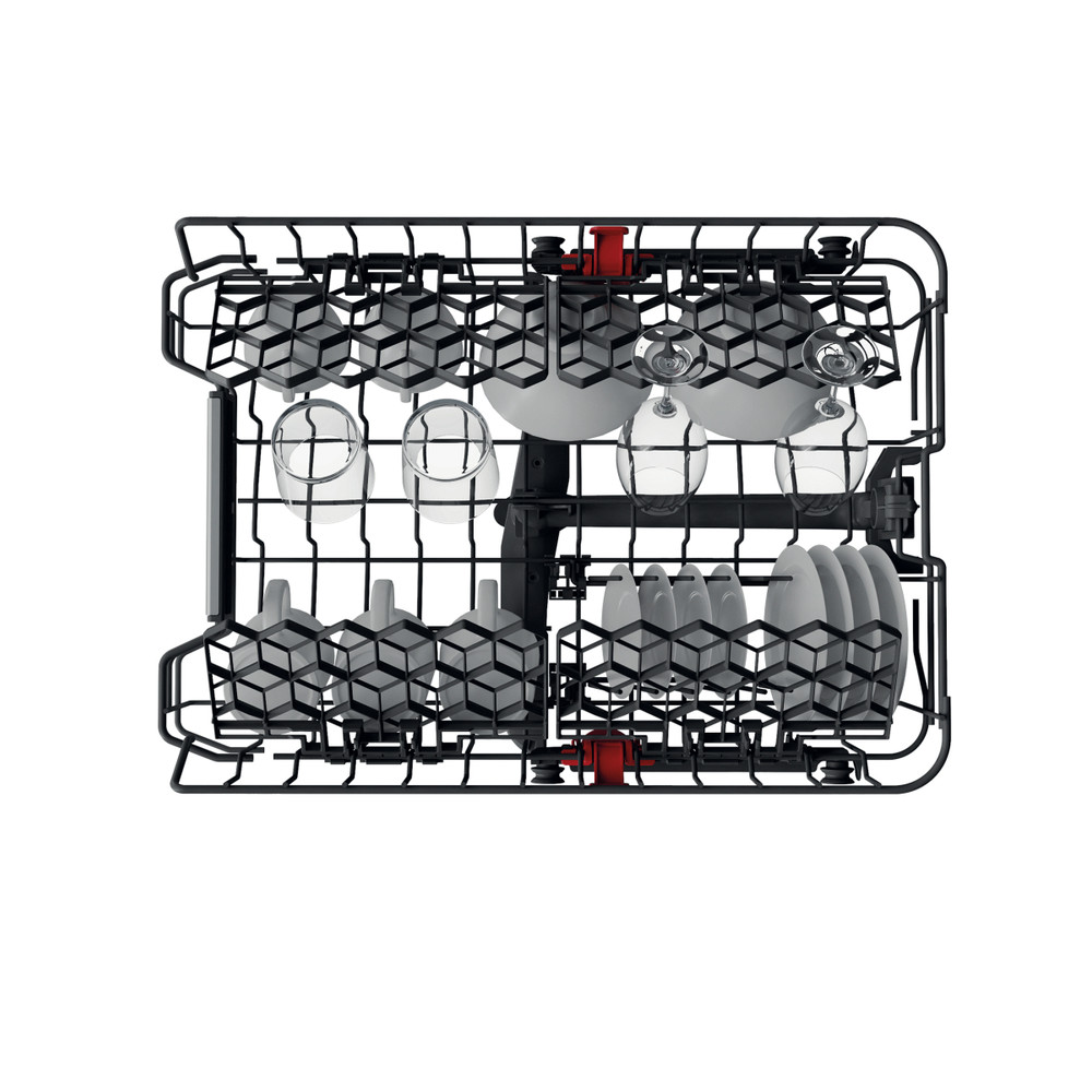 Whirlpool Dishwasher | WSIO 3T223 PCE X | Built-in | Width 45 cm | Number of place settings 10 | Number of programs 7 | Energy efficiency class E | Display | Inox - Image 8