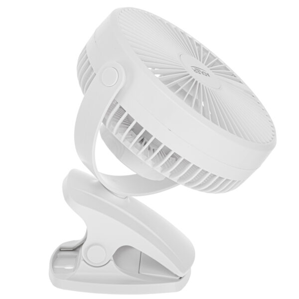 Adler Rechargeable Clip-on Desk Fan | AD 7342 | Table Fan | White | Diameter 15.5 cm | Number of speeds 3 | Oscillation | 5 W - Image 3