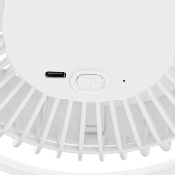 Adler Rechargeable Clip-on Desk Fan | AD 7342 | Table Fan | White | Diameter 15.5 cm | Number of speeds 3 | Oscillation | 5 W - Image 5