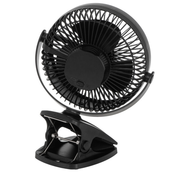 Adler Rechargeable Clip-on Desk Fan | AD 7342 | Table Fan | Black | Diameter 15.5 cm | Number of speeds 3 | Oscillation | 5 W - Image 4