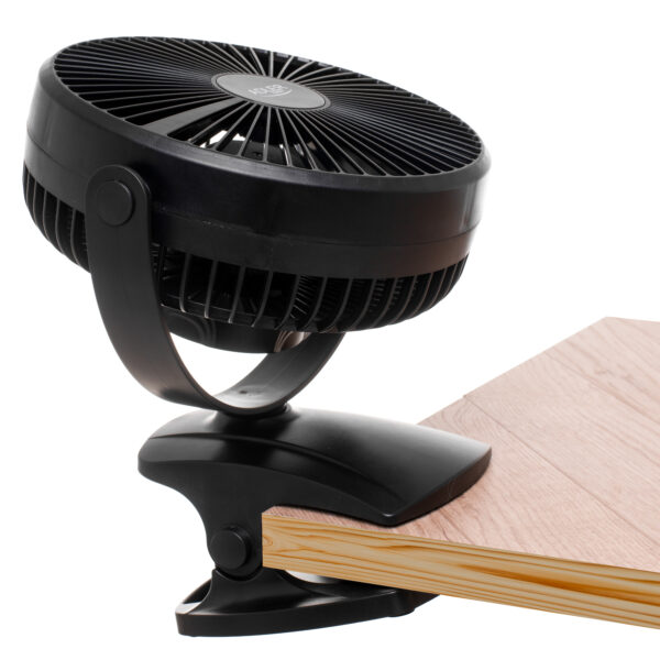 Adler Rechargeable Clip-on Desk Fan | AD 7342 | Table Fan | Black | Diameter 15.5 cm | Number of speeds 3 | Oscillation | 5 W - Image 8