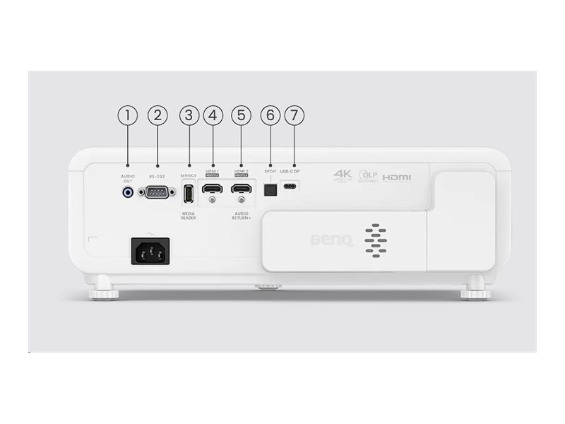 Benq X500i | 4K UHD (3840 x 2160) | 2200 ANSI lumens | White/Black | Wi-Fi - Image 5