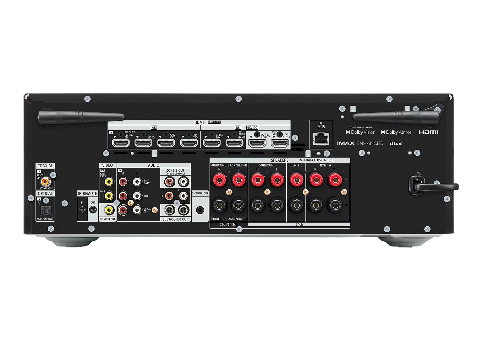 Sony 360 Spatial Sound Mapping 8K 7.2 Channel AV Amplifier | TA-AN1000 | Bluetooth | Speakers | USB connectivity | Wi-Fi - Image 3