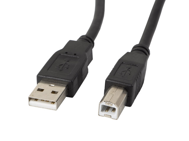 Lanberg USB Type-A to USB Type-B 2.0 Cable, 1.8 m | CA-USBA-11CC-0018-BK | USB Type-A to USB Type-B