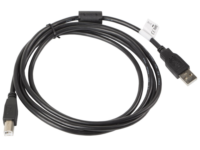 Lanberg USB Type-A to USB Type-B 2.0 Cable, 1.8 m | CA-USBA-11CC-0018-BK | USB Type-A to USB Type-B - Image 3