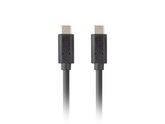 Lanberg USB-C 3.1 Gen 2 Cable, 10GB/s PD100W, 1.8 m | CA-CMCM-32CU-0018-BK | USB Type-C to USB Type-C - Image 3