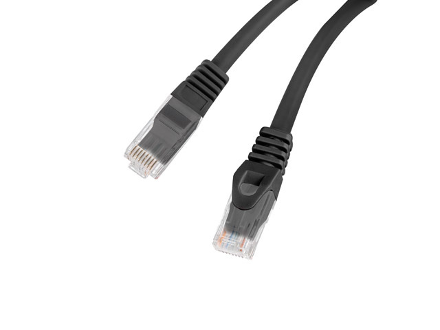 Lanberg | Patchcord Cat.6 UTP LSZH CU | PCU6-10CU-0100-BK | 1 m | Black - Image 3