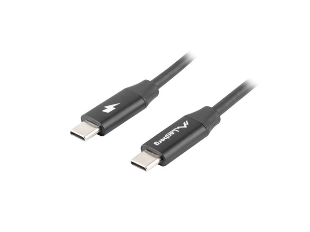 Lanberg USB-C 2.0 Cable, Quick Charge 4.0 | CA-CMCM-40CU-0018-BK | USB Type-C to USB Type-C | 1.8 m