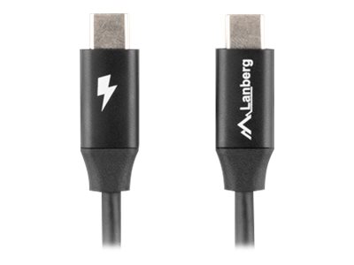 Lanberg USB-C 2.0 Cable, Quick Charge 4.0 | CA-CMCM-40CU-0018-BK | USB Type-C to USB Type-C | 1.8 m - Image 7