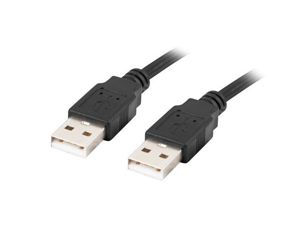 Lanberg Cable USB-A 2.0 | CA-USBA-20CU-0018-BK | USB Type-A to USB Type-A