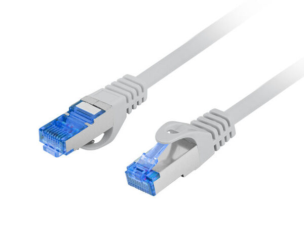 Lanberg | Patchcord Cat.6A S/FTP LSZH CCA Fluke Passed | PCF6A-10CC-0050-S | 0.5 m | Grey