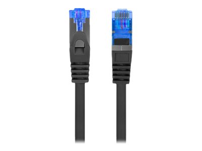 Lanberg | Patchcord Cat.6A S/FTP LSZH CCA Black Fluke Passed | PCF6A-10CC-0050-BK | 0.5 m | Black - Image 6