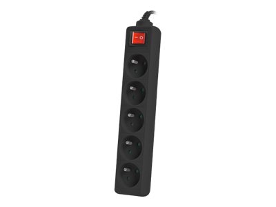 Lanberg Cable Power Strip, 5X French Outlets with Switch, Quality-Grade Copper, 1.5 m | PS1-05E-0150-BK - Image 4