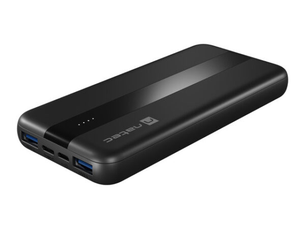 Natec Powerbank Trevi Slim Q V2 10000MAH 2X USB-A Cable - Image 2