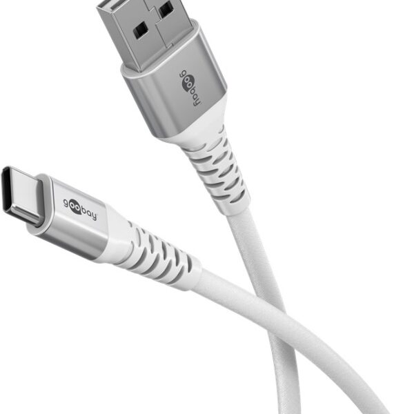 Goobay USB-C to USB-A Supersoft Textile Cable with Metal Plugs | 74531