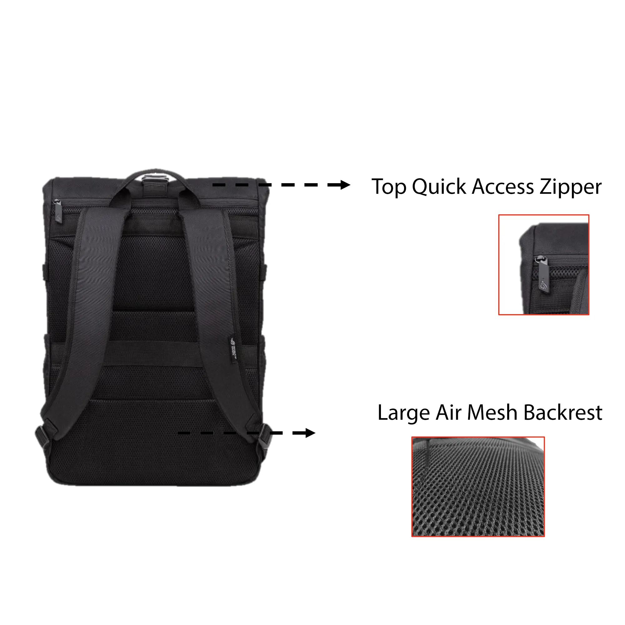Asus BP4701 ROG BACKPACK/15_17 | Asus BP4701 | Notebook carrying backpack | Fits up to size 17 " | Backpack | Black - Image 10