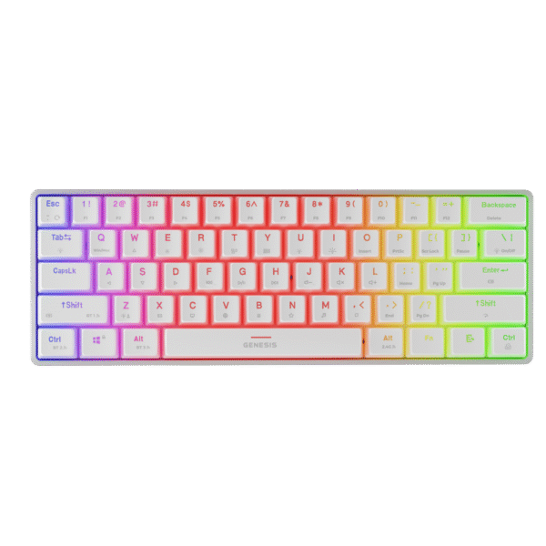 Genesis THOR 660 G2 | Gaming keyboard | Wireless/Wired | US | White | 2.4 GHz, Bluetooth, USB | Linear