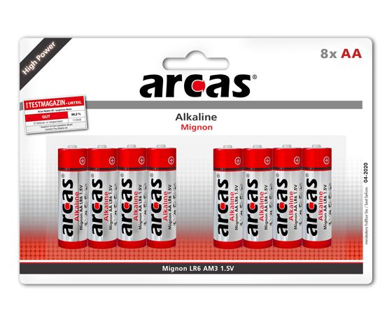 Arcas | AA/LR6 | Alkaline | 8 pc(s)