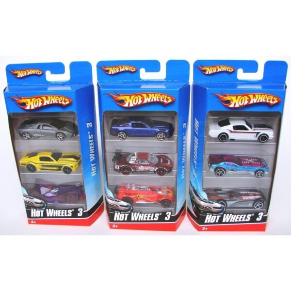 Hot Wheels | 3 Car Pack | You receive a single item (Random Selection in the warehouse) | 1:64-scale with authentic styling and eye-catching decos.